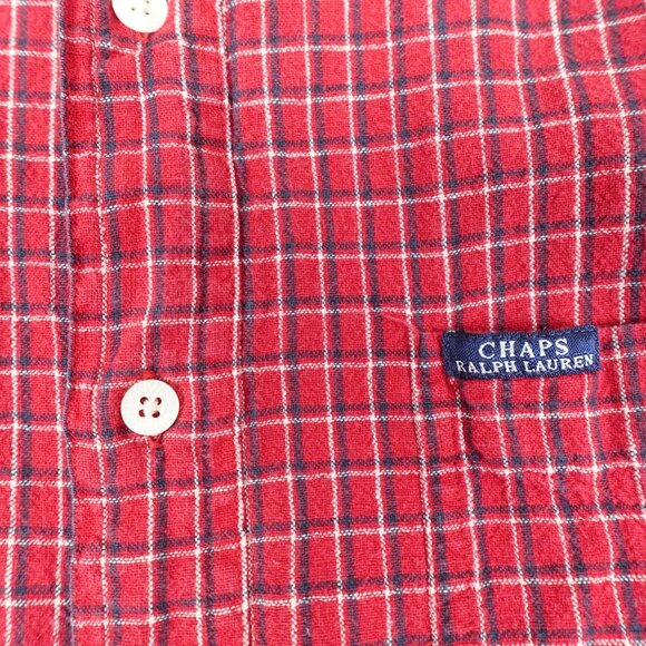 Vintage Chaps Ralph Lauren Flax Linen Cotton Short Sleeve Shirt Men's M Casual - Picture 2 of 10